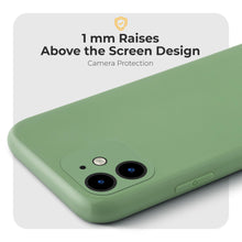 Afbeelding in Gallery-weergave laden, Moozy Minimalist Series Silicone Case for iPhone 11, Mint green - Matte Finish Lightweight Mobile Phone Case Ultra Slim Soft Protective TPU Cover with Matte Surface
