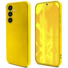 Załaduj obraz do przeglądarki galerii, Moozy Lifestyle. Silicone Case for Samsung A54 5G, Yellow - Liquid Silicone Lightweight Cover with Matte Finish and Soft Microfiber Lining, Premium Silicone Case

