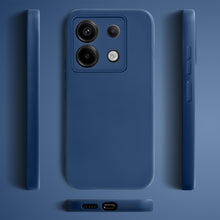 Load image into Gallery viewer, Moozy Lifestyle. Silicone Case for Xiaomi Redmi Note 13 Pro 5G and Poco X6, Midnight Blue - Liquid Silicone Lightweight Cover with Matte Finish and Soft Microfiber Lining, Premium Silicone Case
