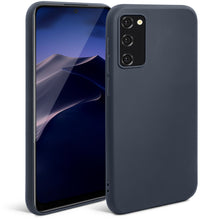 Load image into Gallery viewer, Moozy Minimalist Series Silicone Phone Case for Samsung S20, Matte Finish Lightweight Mobile Phone Case Slim Soft Protective TPU Cover with Matte Surface, Dark blue
