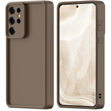 Załaduj obraz do przeglądarki galerii, Moozy RimUP Phone Case for Samsung Galaxy S25 Ultra, Flexible TPU Bumper Shockproof Raised Edges Cover for Extra Protection, Precise Cutouts and Camera Lens Protector, Anti-Scratch, Taupe Grey
