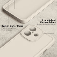 Carica l&#39;immagine nel visualizzatore di Gallery, Moozy RimUP Phone Case for iphone 16, Flexible TPU Bumper Shockproof Raised Edges Cover for Extra Protection, Precise Cutouts and Camera Lens Protector, Anti-Scratch, White
