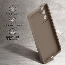 Load image into Gallery viewer, Moozy RimUP Phone Case for Samsung Galaxy S25, Flexible TPU Bumper Shockproof Raised Edges Cover for Extra Protection, Precise Cutouts and Camera Lens Protector, Anti-Scratch, Taupe Grey
