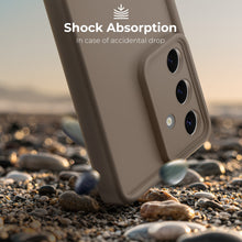 Load image into Gallery viewer, Moozy RimUP Phone Case for Samsung Galaxy S25, Flexible TPU Bumper Shockproof Raised Edges Cover for Extra Protection, Precise Cutouts and Camera Lens Protector, Anti-Scratch, Taupe Grey
