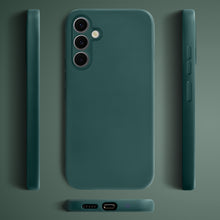 Ladda upp bild till gallerivisning, Moozy Lifestyle. Liquid Silicone Phone Case for Samsung galaxy S25, Liquid Silicone Lightweight Cover for samsung S25 5G with Matte Finish and Soft Microfiber Lining, Dark Green

