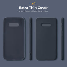 Load image into Gallery viewer, Moozy Minimalist Series Silicone Phone Case for Samsung S10e, Matte Finish Lightweight Mobile Phone Case Slim Soft Protective TPU Cover with Matte Surface, Dark blue

