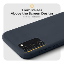 Load image into Gallery viewer, Moozy Minimalist Series Silicone Phone Case for Samsung S20, Matte Finish Lightweight Mobile Phone Case Slim Soft Protective TPU Cover with Matte Surface, Dark blue
