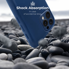 Carica l&#39;immagine nel visualizzatore di Gallery, Moozy Lifestyle. Premium Silicone Phone case for iPhone 16 Pro, 6.3-inch, Liquid Silicone Lightweight Cover for iphone 16 Pro Shockproof with Matte Finish and Soft Microfiber Lining, Dark blue
