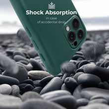 Load image into Gallery viewer, Moozy Lifestyle. Premium Silicone Phone case for iPhone 16 Pro, 6.3-inch, Liquid Silicone Lightweight Cover for iphone 16 Pro Shockproof with Matte Finish and Soft Microfiber Lining, Dark Green
