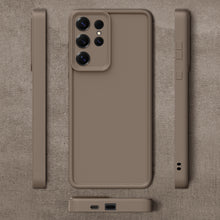 Załaduj obraz do przeglądarki galerii, Moozy RimUP Phone Case for Samsung Galaxy S25 Ultra, Flexible TPU Bumper Shockproof Raised Edges Cover for Extra Protection, Precise Cutouts and Camera Lens Protector, Anti-Scratch, Taupe Grey
