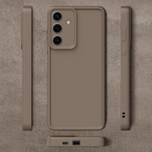 Load image into Gallery viewer, Moozy RimUP Phone Case for Samsung Galaxy S25, Flexible TPU Bumper Shockproof Raised Edges Cover for Extra Protection, Precise Cutouts and Camera Lens Protector, Anti-Scratch, Taupe Grey

