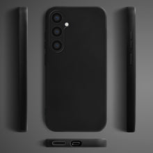 Carica l&#39;immagine nel visualizzatore di Gallery, Moozy Lifestyle. Liquid Silicone Phone Case for Samsung galaxy S25, Liquid Silicone Lightweight Cover for samsung S25 5G with Matte Finish and Soft Microfiber Lining, Black
