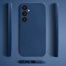Załaduj obraz do przeglądarki galerii, Moozy Lifestyle. Silicone Phone Case for Samsung galaxy A56 5g, Liquid Silicone slim Protector Cover with Matte Finish and Soft Microfiber Lining, Premium Shockproof Case for A56 5g, Dark blue
