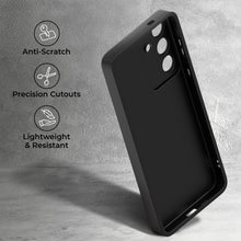 Afbeelding in Gallery-weergave laden, Moozy RimUP Phone Case for Samsung Galaxy A56, Flexible TPU Bumper Shockproof Raised Edges Cover for Extra Protection, Precise Cutouts and Camera Lens Protector, Anti-Scratch, Black
