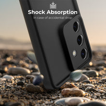 Afbeelding in Gallery-weergave laden, Moozy RimUP Phone Case for Samsung Galaxy A56, Flexible TPU Bumper Shockproof Raised Edges Cover for Extra Protection, Precise Cutouts and Camera Lens Protector, Anti-Scratch, Black
