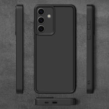 Afbeelding in Gallery-weergave laden, Moozy RimUP Phone Case for Samsung Galaxy A56, Flexible TPU Bumper Shockproof Raised Edges Cover for Extra Protection, Precise Cutouts and Camera Lens Protector, Anti-Scratch, Black
