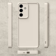 Afbeelding in Gallery-weergave laden, Moozy RimUP Phone Case for Samsung Galaxy A56, Flexible TPU Bumper Shockproof Raised Edges Cover for Extra Protection, Precise Cutouts and Camera Lens Protector, Anti-Scratch, White
