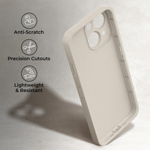 Load image into Gallery viewer, Moozy RimUP Phone Case for iPhone 13 Mini, Matte Finish High Edge Protection TPU Cover, White
