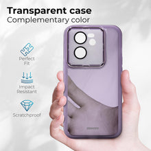 Load image into Gallery viewer, Moozy LumiCase phone case for xiaomi 13t / case for 13t Pro slim, Case for xiaomi 13t bumper, Case for xiaomi 13t with camera cover, Soft TPU case for xiaomi 13tpro transparent, Purple
