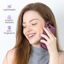 Cargar imagen en el visor de la galería, Moozy VentiGuard Case for iphone 15 pro, 6.1-inch, Breathable Cover with Perforated Pattern for Air Circulation, Ventilation, Anti-Overheating phone case for iphone 15 pro, 15 pro case, Purple
