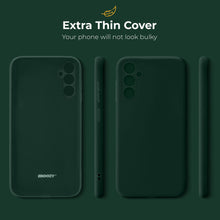 Afbeelding in Gallery-weergave laden, Moozy Minimalist Series Silicone Case for Samsung A54 5G, Dark Green - Matte Finish Lightweight Mobile Phone Case Slim Soft Protective TPU Cover with Matte Surface
