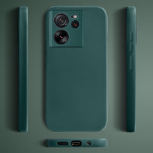 Charger l&#39;image dans la galerie, Moozy Lifestyle. Silicone Case for Xiaomi 13T and 13T Pro, Dark Green - Liquid Silicone Lightweight Cover with Matte Finish and Soft Microfiber Lining, Premium Silicone Case
