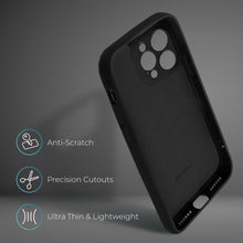 Charger l&#39;image dans la galerie, Moozy Lifestyle. Silicone Phone Case for iPhone 15 Pro Max, 6.7-inch, Liquid Silicone Shockproof Bumper Cover with Matte Finish and Soft Microfiber Lining, Premium Silicone Case, Black
