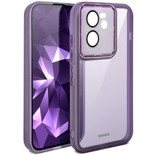 Cargar imagen en el visor de la galería, Moozy LumiCase phone case for xiaomi 13t / case for 13t Pro slim, Case for xiaomi 13t bumper, Case for xiaomi 13t with camera cover, Soft TPU case for xiaomi 13tpro transparent, Purple
