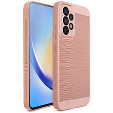 Load image into Gallery viewer, Moozy VentiGuard Phone Case for Samsung Galaxy A53 5G, Breathable phone case for samsung a53 with Perforated Pattern for Air Circulation, Cover for a53 5g shockproof, Pastel Pink
