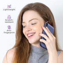 Cargar imagen en el visor de la galería, Moozy VentiGuard Phone Case for iPhone X / XS, Blue, 5.8-inch - Breathable Cover with Perforated Pattern for Air Circulation, Ventilation, Anti-Overheating Phone Case
