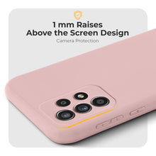 Cargar imagen en el visor de la galería, Moozy Minimalist Series Silicone Phone Case for Samsung Galaxy A52 5G/4G, Samsung A52s 5G, Matte Finish Lightweight Mobile Phone Case Slim Soft Protective TPU Cover with Matte Surface, Light Pink
