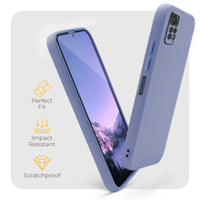 Lade das Bild in den Galerie-Viewer, Moozy Minimalist Series Silicone Case for Xiaomi Redmi Note 11 / 11S, Blue Grey - Matte Finish Lightweight Mobile Phone Case Slim Soft Protective TPU Cover with Matte Surface
