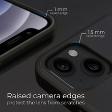 Lade das Bild in den Galerie-Viewer, Moozy Lifestyle. Silicone Case for iPhone 13, Black - Liquid Silicone Lightweight Cover with Matte Finish
