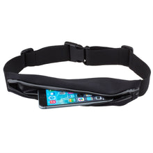 Cargar imagen en el visor de la galería, Moozy Running Belt for Phone and Accessories - Waterproof Waist Bag with Reflective Zip, Fitness Belt for Running Cycling Walking or Travel
