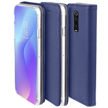Afbeelding in Gallery-weergave laden, Moozy Case Flip Cover for Xiaomi Mi 9T, Xiaomi Mi 9T Pro, Redmi K20, Dark Blue - Smart Magnetic Flip Case with Card Holder and Stand
