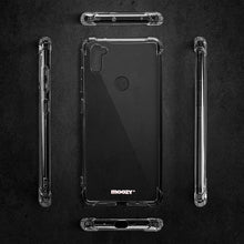 Carica l&#39;immagine nel visualizzatore di Gallery, Moozy Shock Proof Silicone Case for Samsung A11 - Transparent Crystal Clear Phone Case Soft TPU Cover
