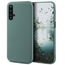 Załaduj obraz do przeglądarki galerii, Moozy Minimalist Series Silicone Case for Huawei Nova 5T and Honor 20, Blue Grey - Matte Finish Slim Soft TPU Cover
