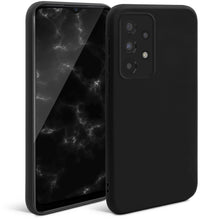 Charger l&#39;image dans la galerie, Moozy Minimalist Series Silicone Case for Samsung A13 4G, Black - Matte Finish Lightweight Mobile Phone Case Slim Soft Protective TPU Cover with Matte Surface
