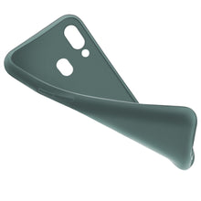 Cargar imagen en el visor de la galería, Moozy Minimalist Series Silicone Case for Samsung A40, Blue Grey - Matte Finish Slim Soft TPU Cover
