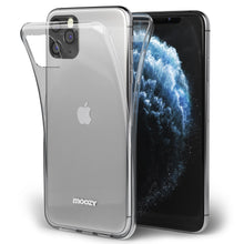 Carica l&#39;immagine nel visualizzatore di Gallery, Moozy 360 Degree Case for iPhone 11 Pro - Full body Front and Back Slim Clear Transparent TPU Silicone Gel Cover
