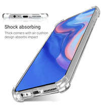 Ladda upp bild till gallerivisning, Moozy Shock Proof Silicone Case for Huawei P Smart Z - Transparent Crystal Clear Phone Case Soft TPU Cover
