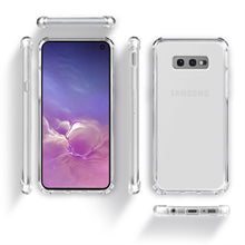 Carica l&#39;immagine nel visualizzatore di Gallery, Moozy Shock Proof Silicone Case for Samsung S10e - Transparent Crystal Clear Phone Case Soft TPU Cover
