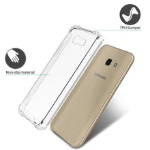 Cargar imagen en el visor de la galería, Moozy Shock Proof Silicone Case for Samsung A5 2017 - Transparent Crystal Clear Phone Case Soft TPU Cover
