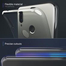 Carica l&#39;immagine nel visualizzatore di Gallery, Moozy 360 Degree Case for Huawei P20 Lite - Full body Front and Back Slim Clear Transparent TPU Silicone Gel Cover
