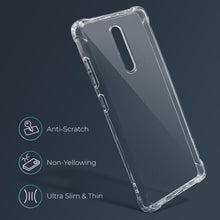 Carica l&#39;immagine nel visualizzatore di Gallery, Moozy Shock Proof Silicone Case for Xiaomi Redmi K30 - Transparent Crystal Clear Phone Case Soft TPU Cover
