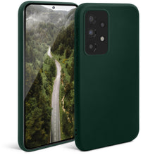 Carica l&#39;immagine nel visualizzatore di Gallery, Moozy Minimalist Series Silicone Case for Samsung A53 5G, Midnight Green - Matte Finish Lightweight Mobile Phone Case Slim Soft Protective TPU Cover with Matte Surface
