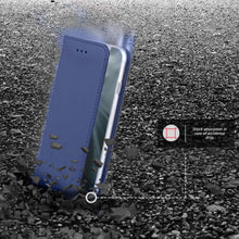 Charger l&#39;image dans la galerie, Moozy Case Flip Cover for Xiaomi Mi 11, Dark Blue - Smart Magnetic Flip Case Flip Folio Wallet Case with Card Holder and Stand, Credit Card Slots
