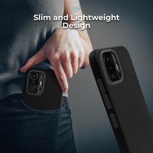 Load image into Gallery viewer, Moozy Lifestyle. Silicone Case for Xiaomi 11T and 11T Pro, Black - Liquid Silicone Lightweight Cover with Matte Finish and Soft Microfiber Lining, Premium Silicone Case
