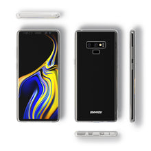 Charger l&#39;image dans la galerie, Moozy 360 Degree Case for Samsung Note 9 - Full body Front and Back Slim Clear Transparent TPU Silicone Gel Cover
