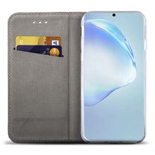 Carica l&#39;immagine nel visualizzatore di Gallery, Moozy Case Flip Cover for Samsung S20, Gold - Smart Magnetic Flip Case with Card Holder and Stand
